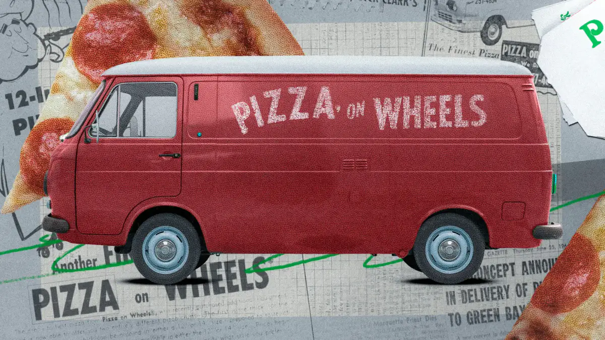 Pizza on Wheels – Wie In 1962 Wisconsin, delivery pizzas were cooked in traffic die mobile Pizzaherstellung erfand