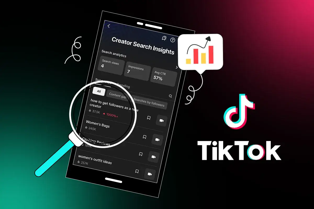 TikTok testet Update für personalisierte Creator Search Insights
