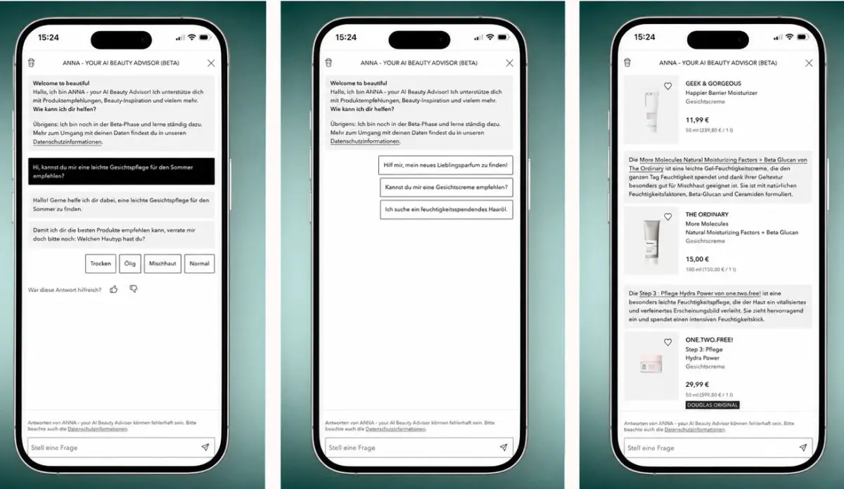 Beauty‑KI DOUGLAS setzt auf Chatbot 8222ANNA8220 für individuelle Beratung – Wie KI das Beauty‑Shopping neu definiert